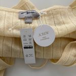 J.Crew NWT  Featherweight Cashmere Tie-front Cardigan Sweet Meringue Yellow Photo 3