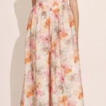 Bardot NWT Lola Corset Midi Dress In Apricot Floral small Photo 0