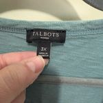 Talbots Cardigan Womens 3X Teal Blue Office Preppy Open Academia Casual Sweater Photo 2