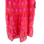 J. Marie Maeve Pink Tulip Flower Print Tiered Midi Dress Women's M NWOT Vacation Size M Photo 9