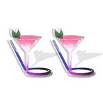 Women's Pink and Green Cocktail Earrings Photo 0