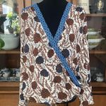 Daniel Rainn  Faux Wrap Floral Long-Sleeve Blouse Photo 2