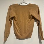 Vintage 1960s Dumbrae Sz: XS Vneck Tan Cashmere Pullover Sweater. Photo 1