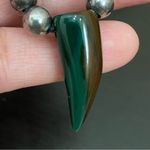Green Gemstone Bead Tooth Photo 9