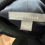 Ann Taylor  Blue Tweed Blazer Jacket Size 10 Rounded Notch Collar Long Sleeve Photo 5