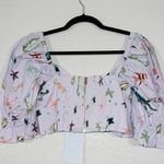 Hill House NWT Purple Sea Creatures The Isabella Crop Size Small Photo 7