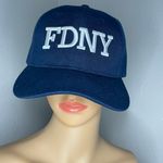 Heemang FDNY Mens OSFA Hat Navy Blue Adjustable Strapback Classic Baseball Cap Photo 1
