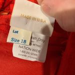 Alyce Vintage Maxi Skirt Red Crepe 32" waist Size L Photo 2