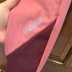 Gymshark  Asymmetric Colorblock Dusty Pink/Dark Ruby Leggings Size XS Photo 4