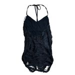 Azalea Wang Black Fringe Halter Mini Dress US M Size M Photo 5