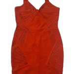 Marciano Women's Red Sleeveless Bandage Dress Size 10 Photo 0