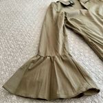 Bobeau Shift Midi Dress Olive Green Pullover Bell Sleeves Cotton Size L Photo 4