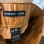 Sincerely Jules  womens pleather high waist shorts brown medium Photo 2