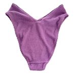 Show Me Your Mumu Show Me Your Mumu Wave Bikini Bottom in Bright Lilac Size Small Purple Ribbed S Photo 4