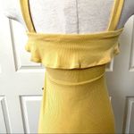 Forever 21  yellow tank ruffle overlay dress Photo 5