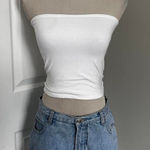 Xhilaration VINTAGE  DENIM‎ MOM SHORTS WITH FLORAL TRIM Photo 0