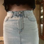 Universal Threads Floor Length Jean Skirt With Front Slit  Photo 3