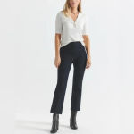 Derek Lam NEW  CROSBY CROP FLARE TROUSER in Midnight blue Photo 2