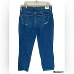 Paige Jeans Womens 31 Noella (Crop) Relaxed Straight Color Blue Denim Photo 1