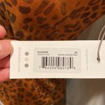 Three Dots Women’s Leopard Print Pocket Knit T-Shirt Orange & Black NWT Sz XS Photo 2