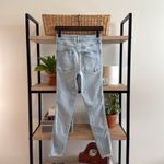 We The Free Free People Mid-Rise Raw Hem Light Wash Ankle Jeans, 27 Photo 3