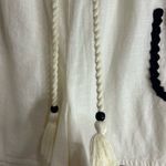 Deja Bleu women Elegant High Waist Cream Shorts with Black Accents Size XL Photo 4