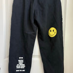 Brave The‎ Label Black Smiley Face Jogger S/M Casual Loungewear Photo 0