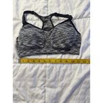 Racerback Sports Bra Gray Black Women's Small Padded Athletic Athlete Photo 3