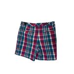 Lands' End  Plaid Shorts Womens Size 10 Mid Rise‎ Casual Colorful Photo 3