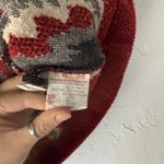 County Clothing Co Sweater Vest Vintage Large Red Leaf Pattern Button Up‎ Photo 7