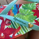 Colorful Floral Flip Flops 🩴🩴 Red Size 10 Photo 4