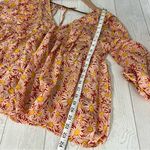 Simply Southern  Sunflower Tie Back Blouse Photo 4