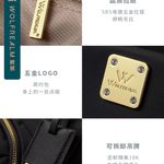 Black Nylon Backpack with Gold Hardware Photo 16