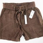 Sanctuary Muse Linen Brown Shorts Tie Belted High Waist Revolve New Tags XS Photo 0