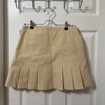Free People NWT  high waisted light tan / cream suede mini skirt size 6 Photo 1