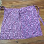 J.Crew Pink Floral Tie Sarong Wrap Skirt Sarang Womens Size 2X Beach Vacation Photo 3