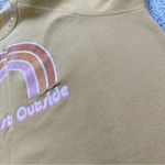 alpenglow Women’s Happiest Outside Crewneck Sweatshirt Longsleeve in Mustard XL Yellow Photo 13