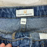 NET Austin Landing Double Silver Buckle Western Denim Shorts Size 11‎ Blue Photo 3