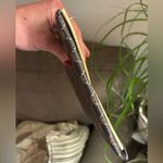 Beautiful PU leather clutch large envelope pouch Brown Photo 3