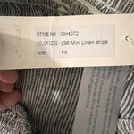 NWT Gold Hawk Linen Stripe Skirt Size XS Blue Photo 1