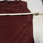 Banana Republic NWT  Burgundy Crewneck Tank Blouse size medium Photo 4