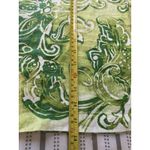 Chico's Green Tropical 100% Linen Jacket Top Wooden Buttons Size 1 14/16 Photo 12