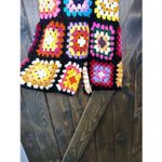 GRANNY SQUARES CROCHET KNIT ROMPER Black Size M Photo 1