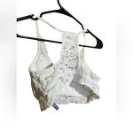 Aerie  White Floral Lace Bralette Size‎ Medium (adjustable straps) Photo 1