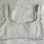 Aerie  Scoop Neck White Bikini Top Women's Medium Photo 0