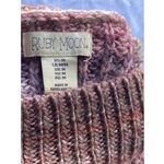 Ruby Moon Vintage Anthropologie long Red tunic Cowl Neck Drawstring Sweater Sz M Photo 10