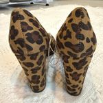 Merona new 7 1/2 animal print 3 1/2 inch heel faux suede pump 2677 Photo 3