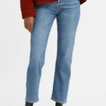 Levi's Wedgie Straight Button Fly In Blue Size 28 Photo 0