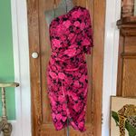 DO+BE NWT Floral One Shoulder Roses Midi Tulip Dress - Size Small Photo 4