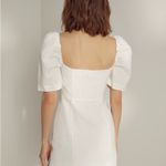 Wilfred Aritzia  Fatale Puff Sleeve Mini Dress White Photo 2